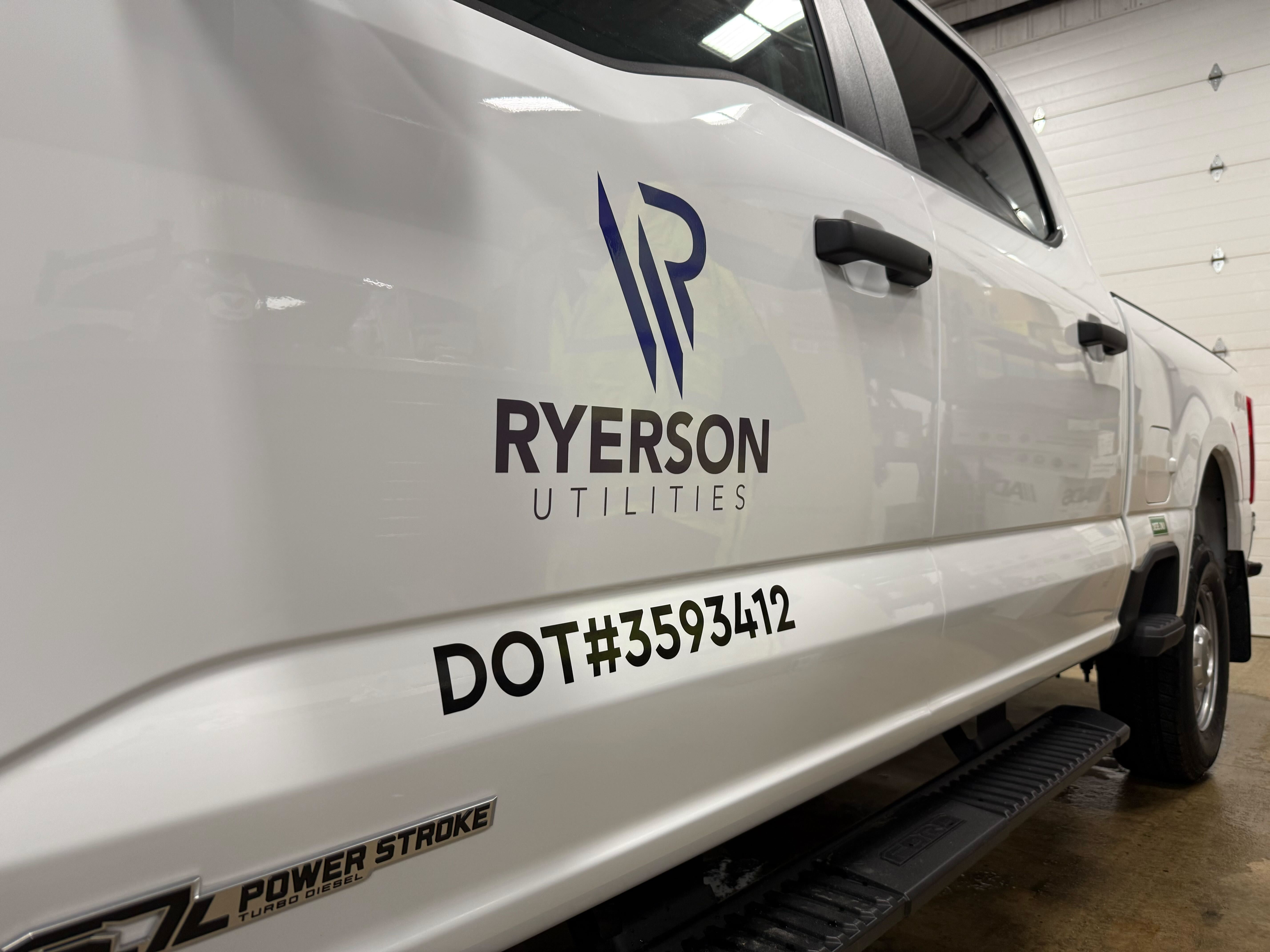 Ryerson Utilities truck with company branding